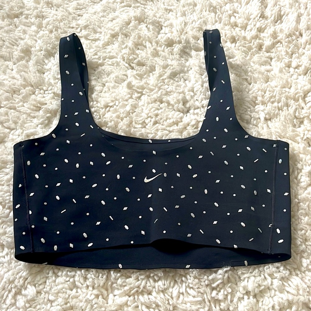 Women’s Nike Sports Bra - black with silver decals